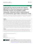 Sintilimab plus bevacizumab and CapeOx (BBCAPX) on first-line treatment in patients with RAS mutant, microsatellite stable, metastatic colorectal cancer: Study protocol of a randomized, open-label, multicentric study