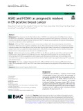 AGR2 and FOXA1 as prognostic markers in ER-positive breast cancer
