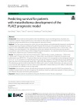 Predicting survival for patients with mesothelioma: Development of the PLACE prognostic model
