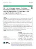 PD-L1 protein expression by Combined Positive Score (CPS) in patients with muscle invasive or advanced urothelial carcinoma: A single institution experience