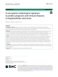 A necroptosis-related gene signature to predict prognosis and immune features in hepatocellular carcinoma