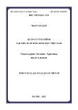 Tóm tắt Luận án Tiến sĩ Tài chính - Ngân hàng: Quản lý tài chính tại Nhà xuất bản Giáo dục Việt Nam