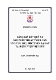 Luận án Tiến sĩ Y học: Đánh giá kết quả xa sau phẫu thuật triệt căn ung thư biểu mô tuyến dạ dày tại Bệnh viện Việt Đức