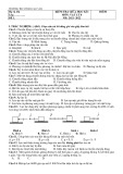 Đề thi giữa học kì 1 môn Vật lý lớp 8 năm 2021-2022 có đáp án - Trường THCS Trần Cao Vân