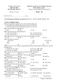 Đề thi học kì 2 môn Hóa học lớp 11 năm 2022-2023 - Trường THPT Huỳnh Thúc Kháng, Quảng Nam