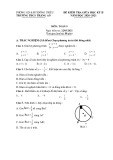 Đề thi giữa học kì 2 môn Toán lớp 9 năm 2020-2021 có đáp án - Trường THCS Tràng An, Đông Triều