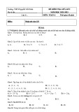 Đề thi giữa học kì 1 môn Toán lớp 6 năm 2022-2023 có đáp án - Trường THCS Nguyễn Viết Xuân