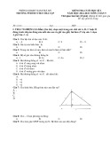 Đề thi học kì 1 môn Toán lớp 9 năm 2022-2023 có đáp án - Trường PTDTBT THCS Trà Tập, Nam Trà My