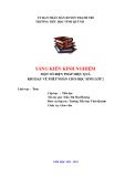 Sáng kiến kinh nghiệm Tiểu học: Một số biện pháp hiệu quả khi dạy về phép nhân cho học sinh lớp 2