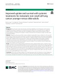 Improved uptake and survival with systemic treatments for metastatic non-small cell lung cancer: Younger versus older adults