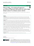 Plasma hPG80 (Circulating Progastrin) as a Novel Prognostic Biomarker for early-stage breast cancer in a breast cancer cohort