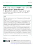 Multi-omics analyses of CD276 in pan-cancer reveals its clinical prognostic value in glioblastoma and other major cancer types