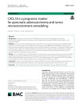 CXCL10 is a prognostic marker for pancreatic adenocarcinoma and tumor microenvironment remodeling