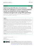 Optimizing identification of consensus molecular subtypes in muscle-invasive bladder cancer: A comparison of two sequencing methods and gene sets using FFPE specimens