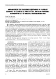 Management of teaching equipment in primary schools in Cluster 3, Phu Ly city, Ha Nam province in the context of digital transformation