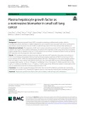Plasma hepatocyte growth factor as a noninvasive biomarker in small cell lung cancer