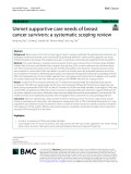 Unmet supportive care needs of breast cancer survivors: A systematic scoping review