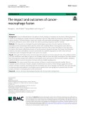 The impact and outcomes of cancer-macrophage fusion