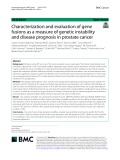 Characterization and evaluation of gene fusions as a measure of genetic instability and disease prognosis in prostate cancer