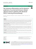 Pan-immune-inflammation and its dynamics: Predictors of survival and immune-related adverse events in patients with advanced NSCLC receiving immunotherapy