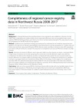 Completeness of regional cancer registry data in Northwest Russia 2008-2017