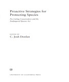 Ebook Proactive strategies for protecting species: Part 1