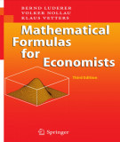 Ebook Mathematical formulas for economists (Third edition)