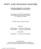 Ebook Soft and fragile matter: Nonequilibrium dynamics, metastability and flow - Michael E. Cates, M.R Evans