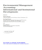 Ebook Environmental management accounting: Informational and institutional developments