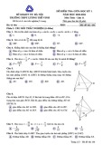 Đề thi giữa học kì 1 môn Toán lớp 11 năm 2023-2024 - Trường THPT Lương Thế Vinh, Hà Nội