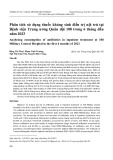 Phân tích sử dụng thuốc kháng sinh điều trị nội trú tại Bệnh viện Trung ương Quân đội 108 trong 6 tháng đầu năm 2023