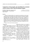 Comparison of itraconazole and griseofulvin for treatment of tinea corporis in Bac Ninh Dermatology Hospital