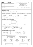 Đề thi học kì 1 môn Toán lớp 3 học 2021 - 2022 có đáp án - Trường Tiểu học Đông Thành