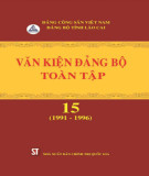 Ebook Văn kiện Đảng bộ toàn tập tỉnh Lào Cai - Tập 15 (1991 -1996): Phần 1