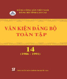 Ebook Văn kiện Đảng bộ toàn tập tỉnh Lào Cai - Tập 14 (1986 -1991): Phần 1