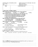 Đề thi học kì 2 môn Hóa học lớp 9 năm 2022-2023 có đáp án - Trường THCS Võ Trường Toản