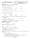 Đề thi học kì 1 môn Toán lớp 8 năm 2022-2023 có đáp án - Trường THCS Lý Thường Kiệt, Châu Đức