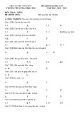 Đề thi học kì 1 môn Toán lớp 9 năm 2021-2022 - Trường THCS Phan Bội Châu, Châu Đức