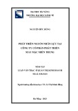 Tóm tắt Luận văn Thạc sĩ Quản trị kinh doanh: Phát triển nguồn nhân lực tại công ty cổ phần phát triển May mặc miền Trung