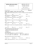 Đề thi giữa học kì 1 môn Toán lớp 11 năm 2023-2024 có đáp án - Trường THPT Quang Trung