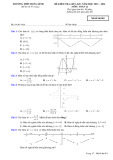 Đề thi giữa học kì 1 môn Toán lớp 12 năm 2023-2024 - Trường THPT Hồng Lĩnh