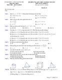 Đề thi giữa học kì 1 môn Toán lớp 12 năm 2023-2024 có đáp án -  Trường THPT Trần Phú - Hoàn Kiếm