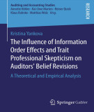 Ebook The influence of information order effects and trait professional skepticism on auditors’ belief revisions: A theoretical and empirical analysis - Part 2