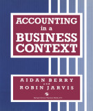 Ebook Accounting in a business context: Part 1 - Aidan Berry, Robin Jarvis