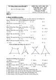 Đề thi giữa học kì 1 môn Toán lớp 8 năm 2023-2024 có đáp án - Trường THCS Nguyễn Hiền, Phú Ninh