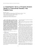 A comprehensive survey of frequent itemsets mining on transactional database with weighted items