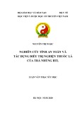 Luận văn Thạc sĩ Y học: Nghiên cứu tính an toàn và tác dụng điều trị nghiện thuốc lá của trà nhúng BTL