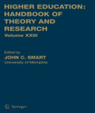 Ebook Higher education: Handbook of theory and research (Volume XXIII) - Part 1