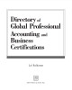 Ebook Directory of global professional accounting and business certification - Lal Balkaran