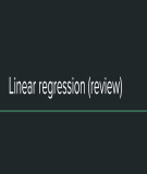 Lecture Applied data science: Linear regression (review)